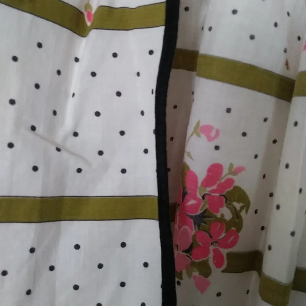 Vintage Handmade 1960’s Floral Print Half Apron